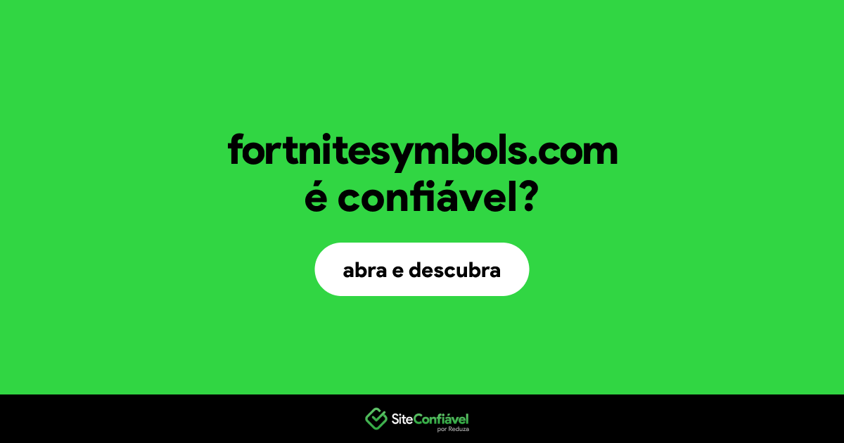O site fortnitesymbols.com é confiável?