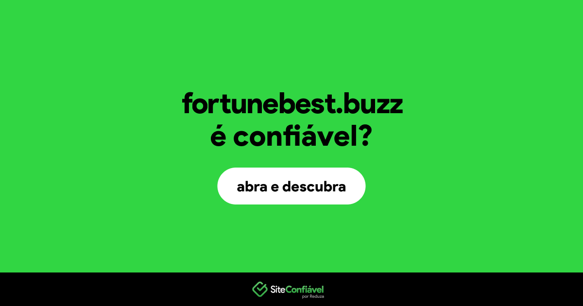 O site fortunebest.buzz é confiável?