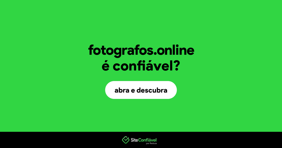 O site fotografos.online é confiável?