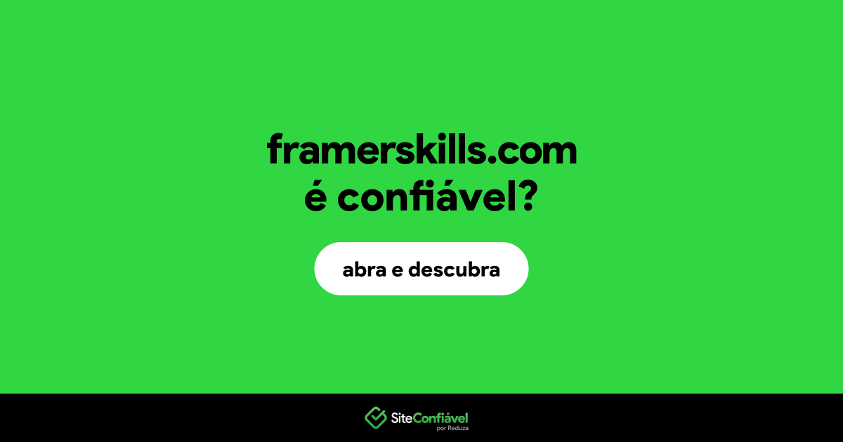O site framerskills.com é confiável?