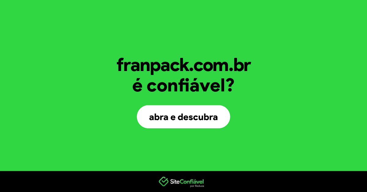 O site franpack.com.br é confiável?