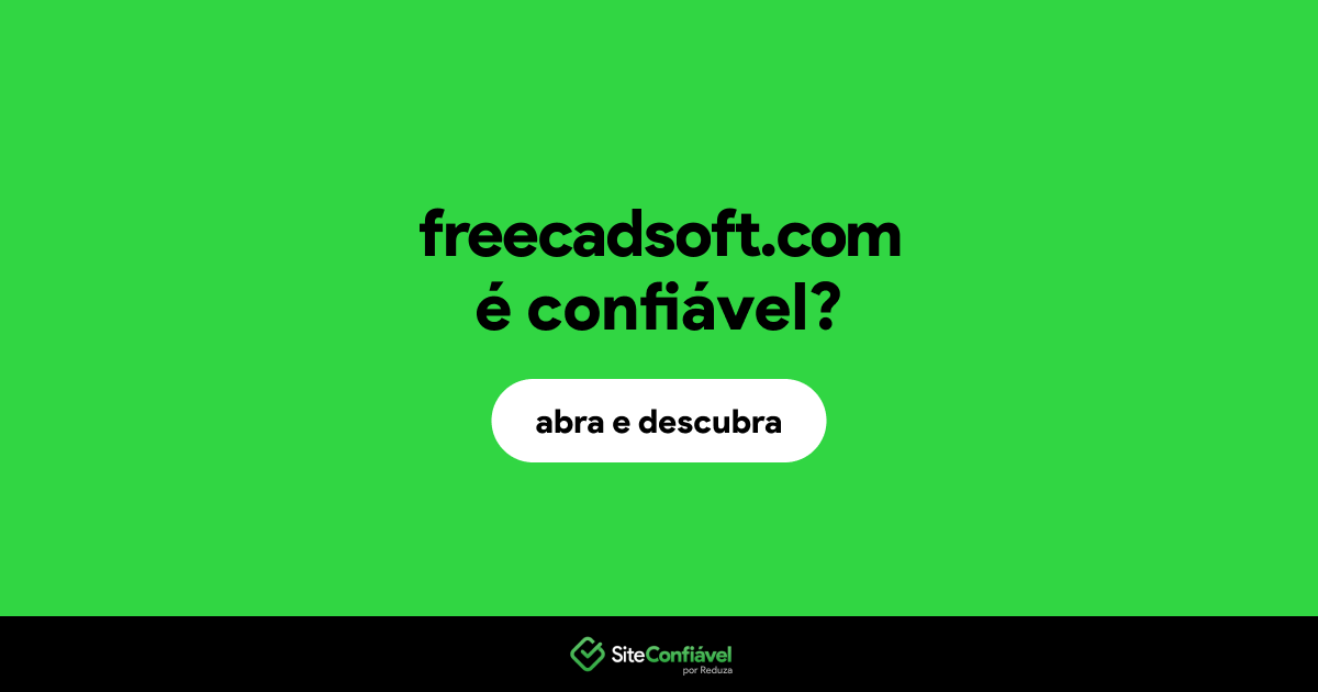 O site freecadsoft.com é confiável?