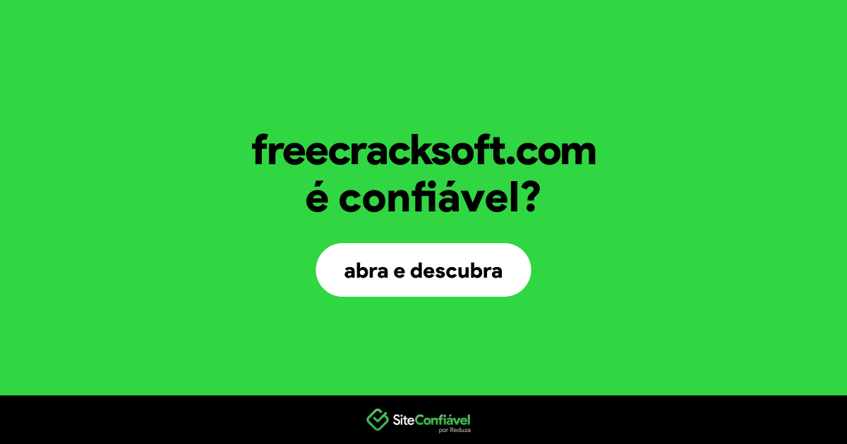 O site freecracksoft.com é confiável?