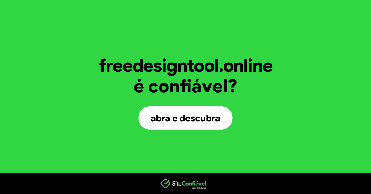 O site freedesigntool.online é confiável?
