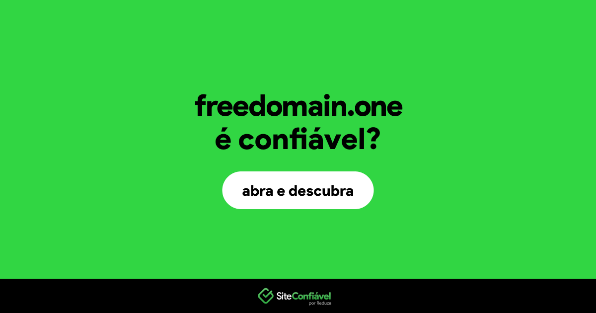 O site freedomain.one é confiável?