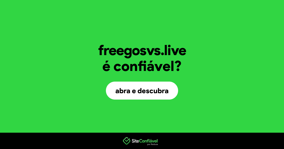 O site freegosvs.live é confiável?