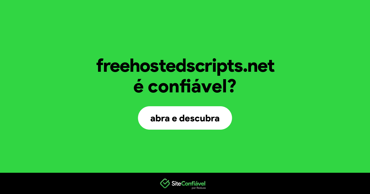 O site freehostedscripts.net é confiável?
