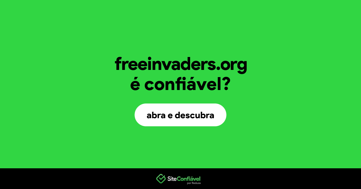 O site freeinvaders.org é confiável?