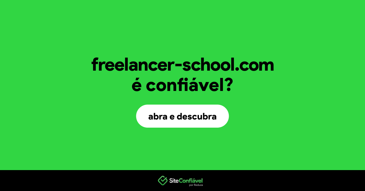 O site freelancer-school.com é confiável?