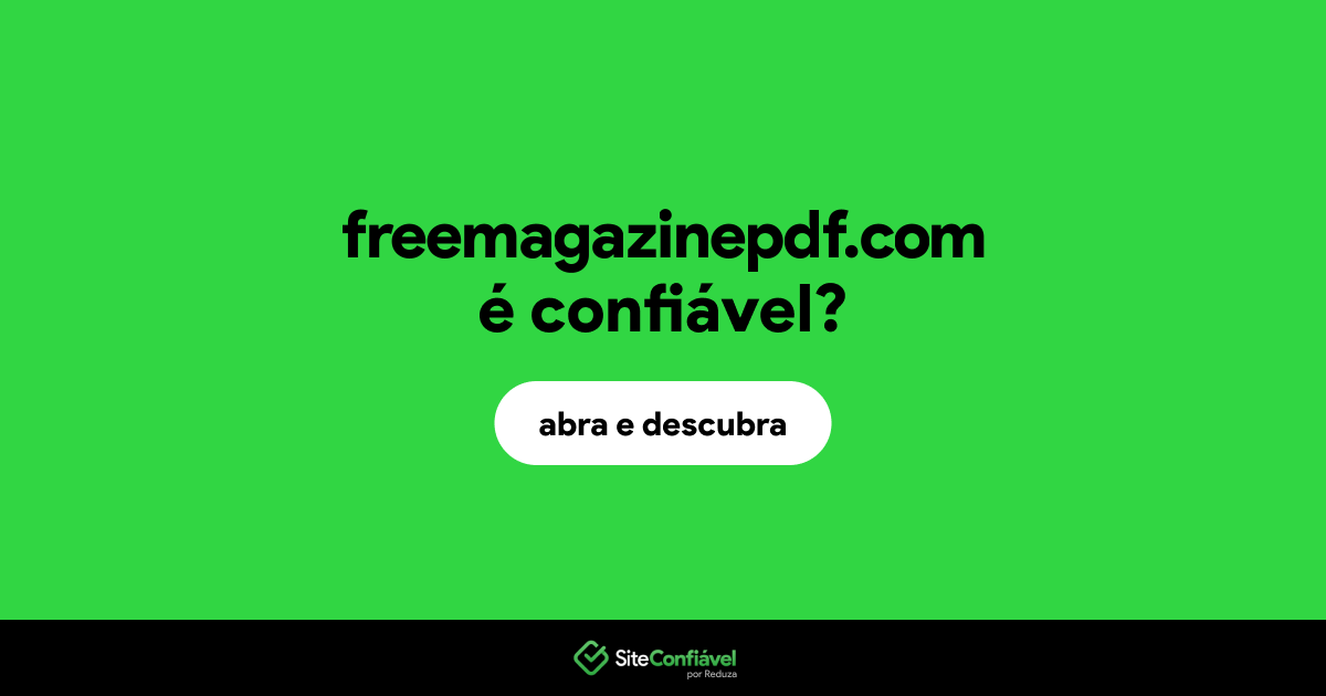 O site freemagazinepdf.com é confiável?