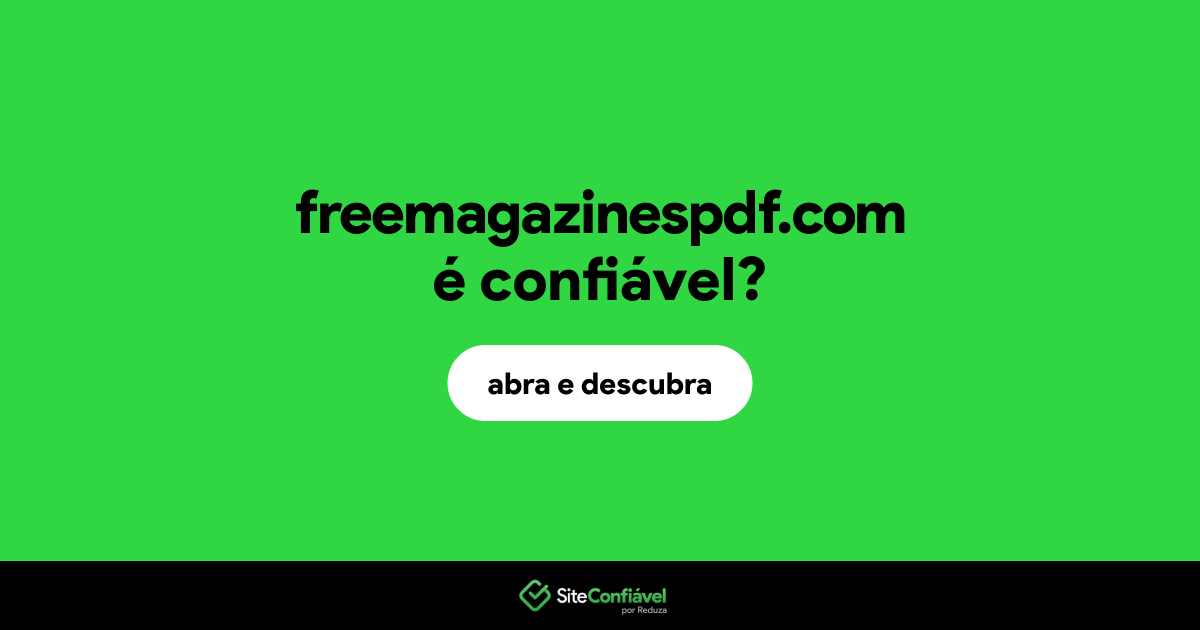 O site freemagazinespdf.com é confiável?