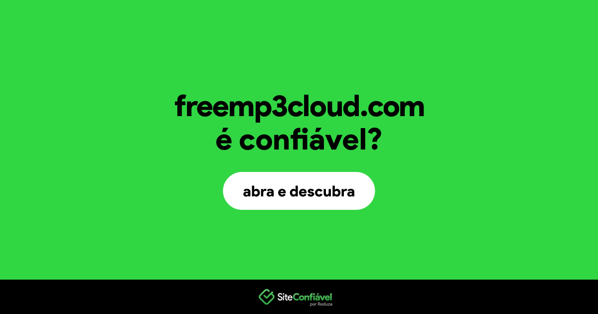 O site freemp3cloud.com é confiável?