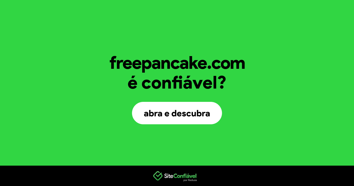 O site freepancake.com é confiável?