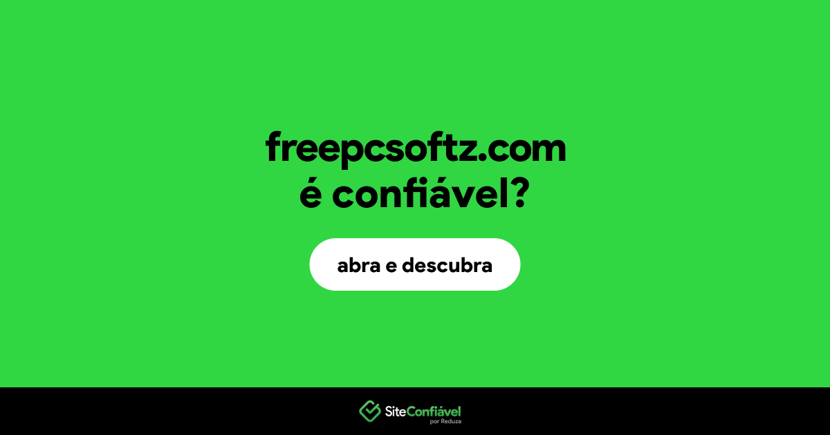 O site freepcsoftz.com é confiável?