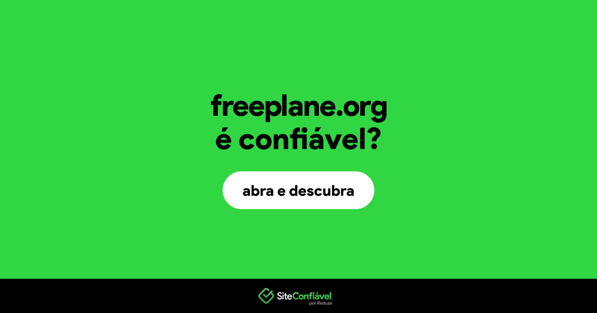 O site freeplane.org é confiável?