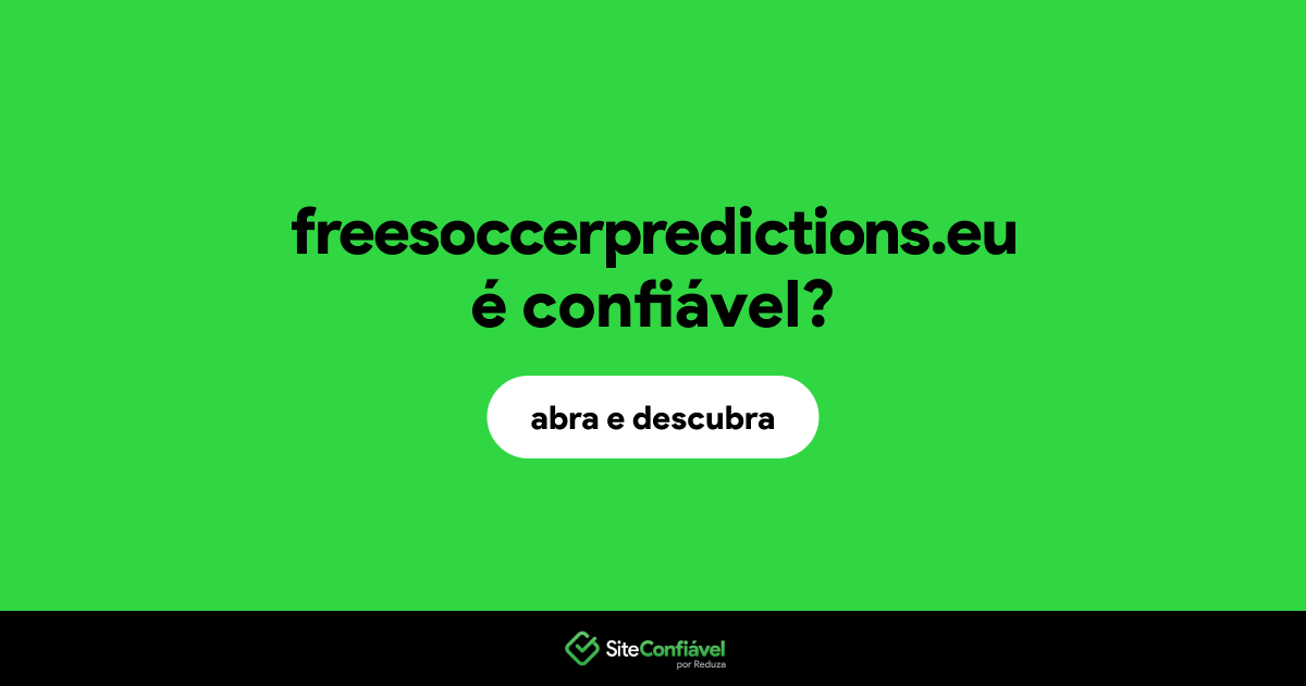 O site freesoccerpredictions.eu é confiável?