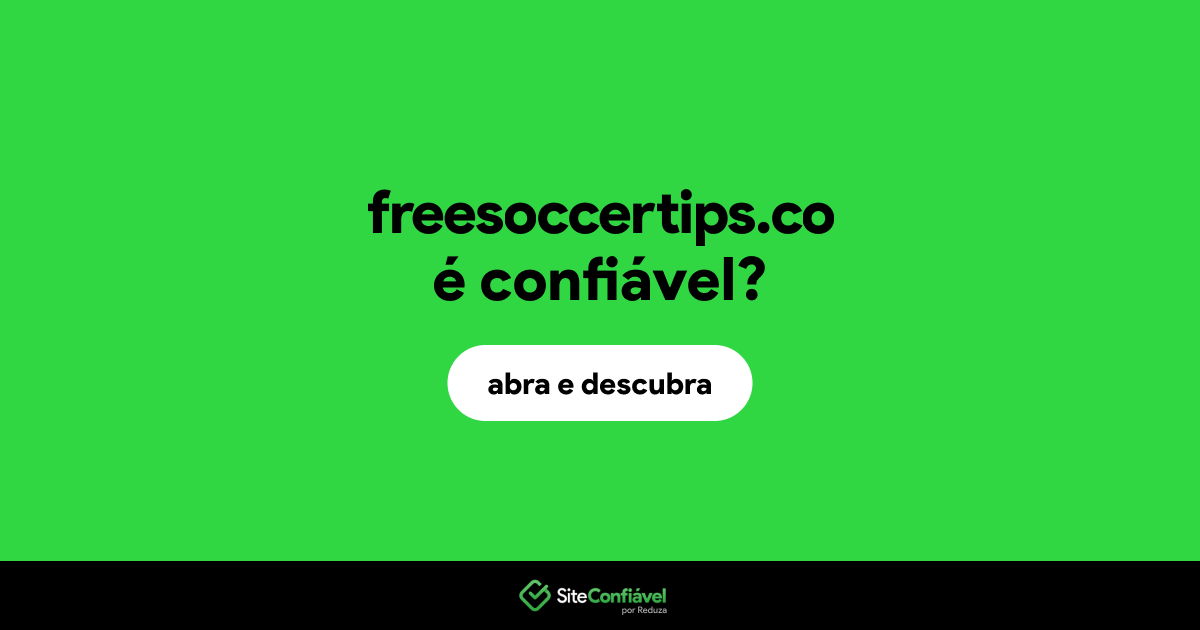 O site freesoccertips.co é confiável?