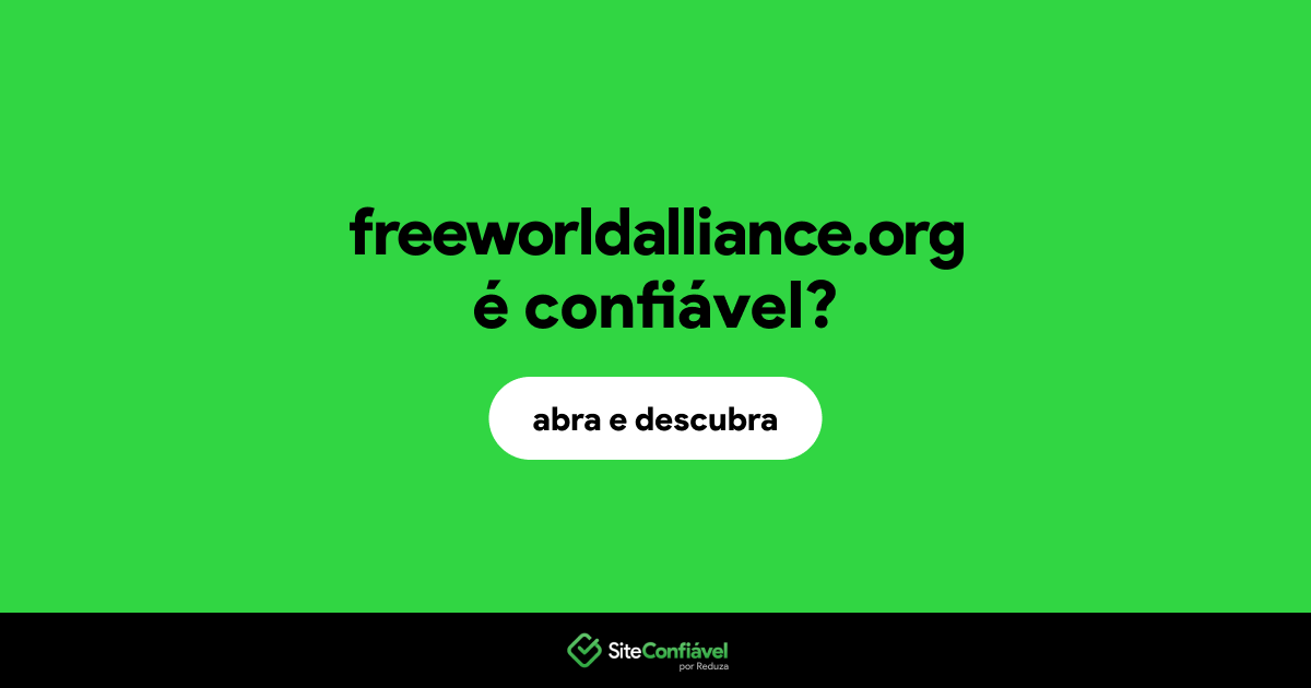 O site freeworldalliance.org é confiável?