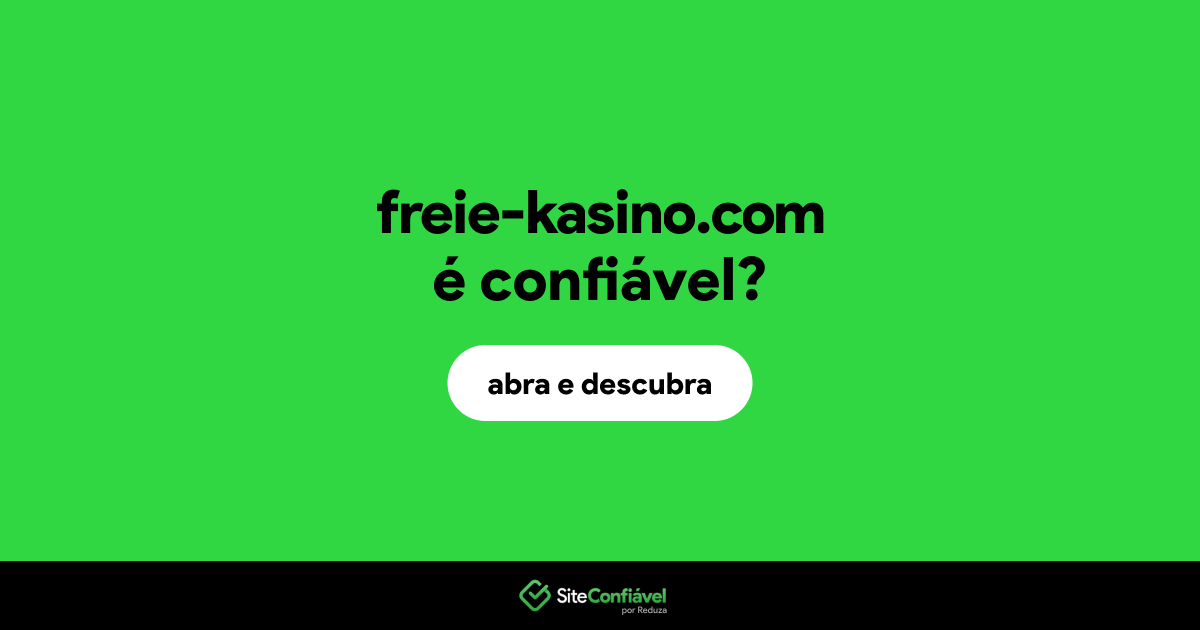O site freie-kasino.com é confiável?
