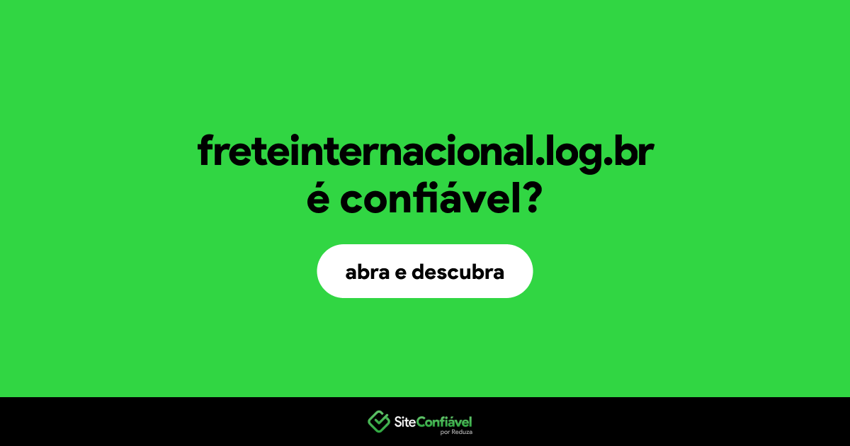 O site freteinternacional.log.br é confiável?