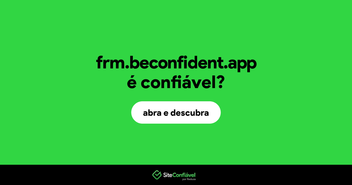 O site frm.beconfident.app é confiável?