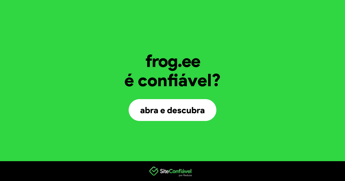 O site frog.ee é confiável?