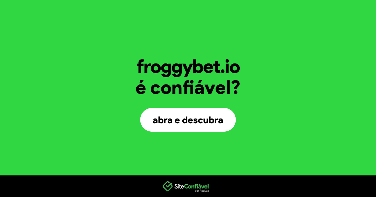 O site froggybet.io é confiável?