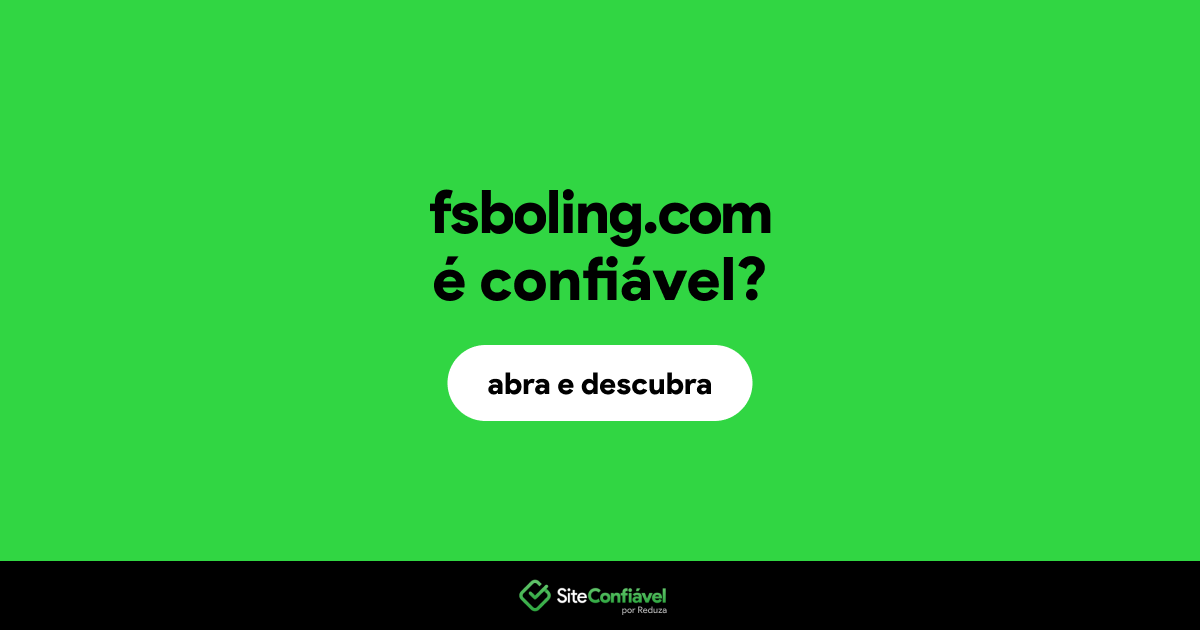 O site fsboling.com é confiável?