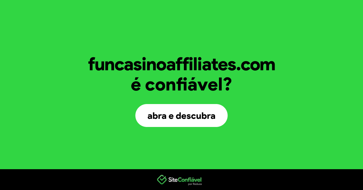 O site funcasinoaffiliates.com é confiável?