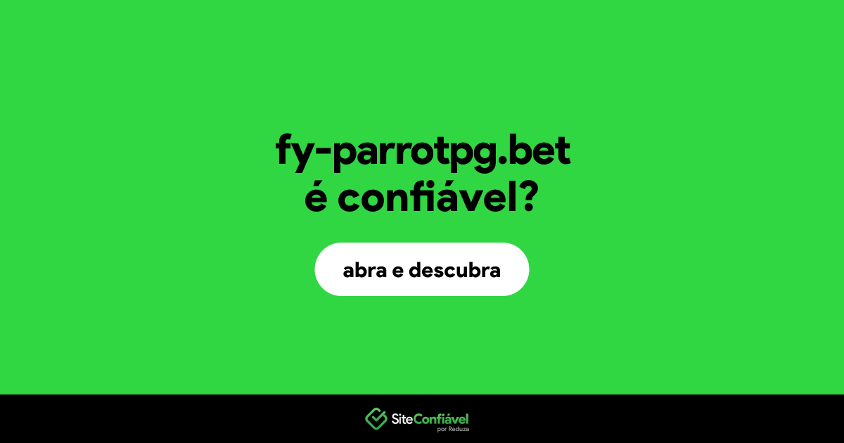 O site fy-parrotpg.bet é confiável?