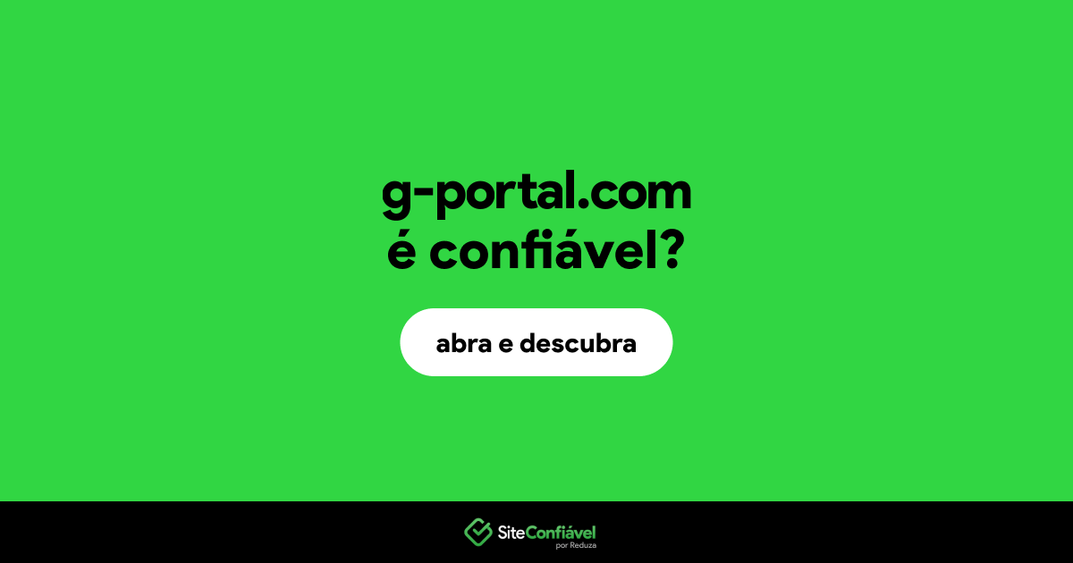 O site g-portal.com é confiável?
