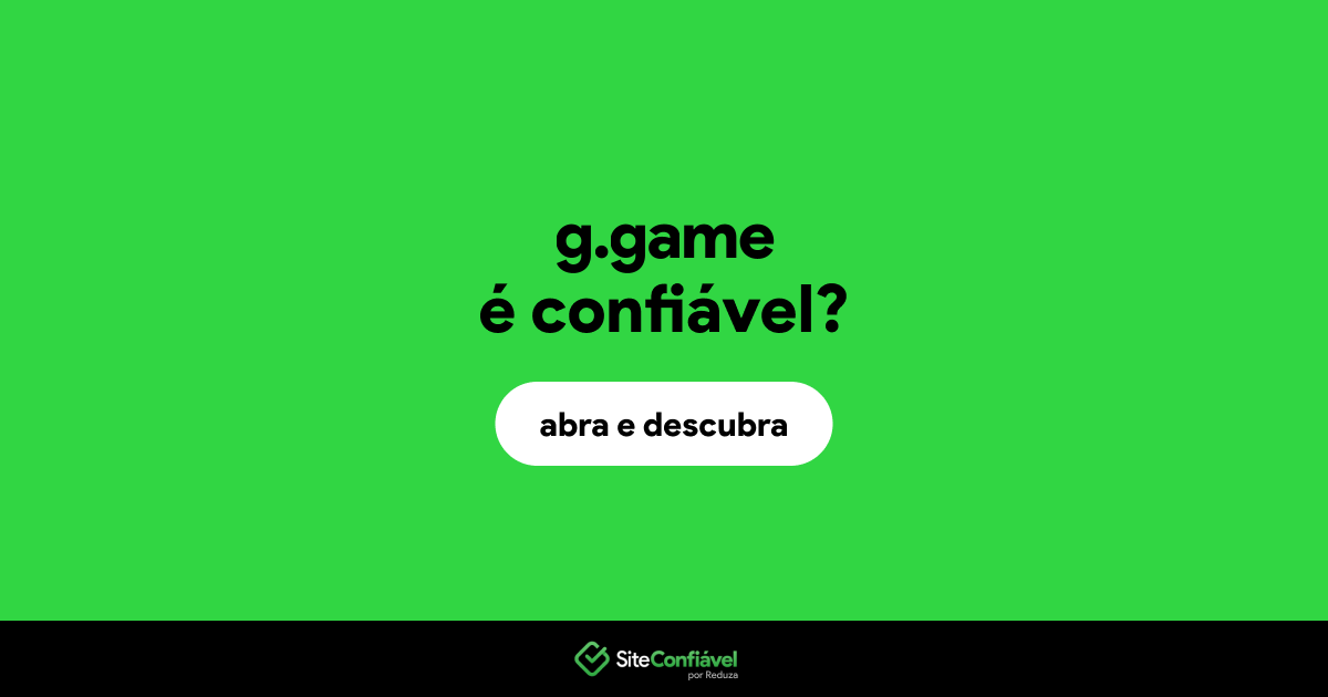 O site g.game é confiável?