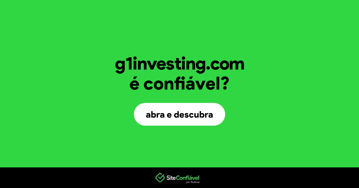 O site g1investing.com é confiável?