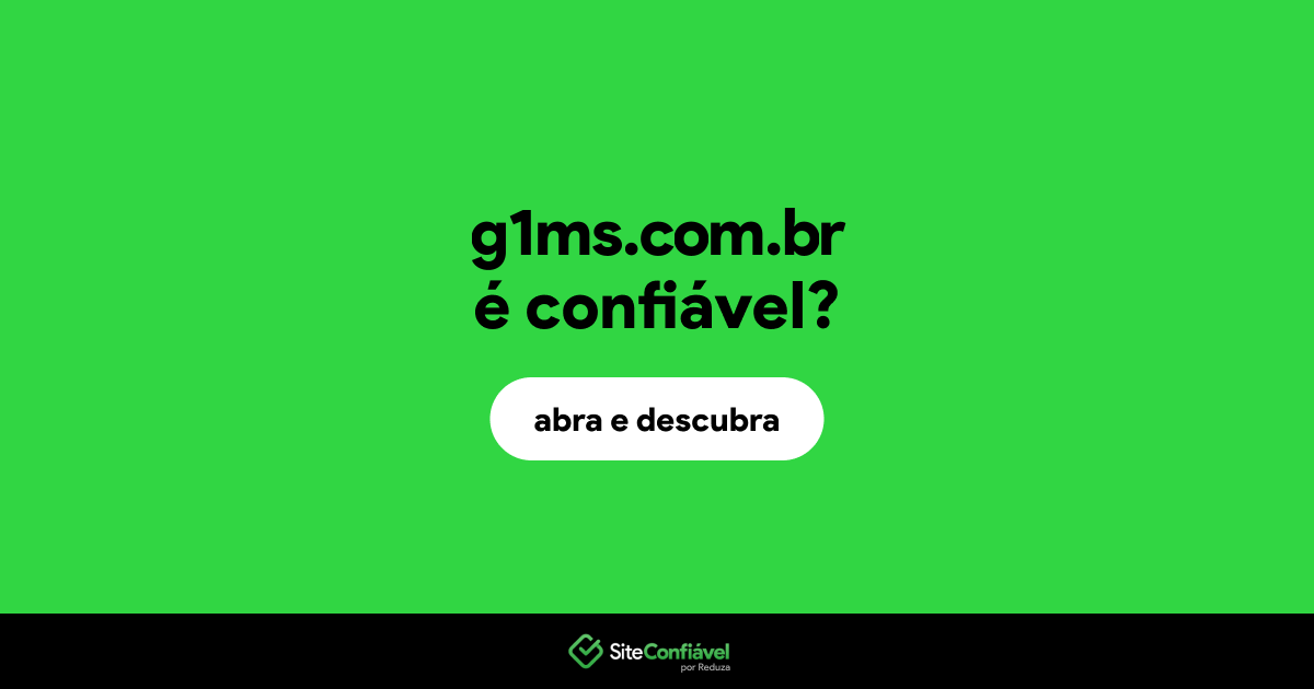 O site g1ms.com.br é confiável?
