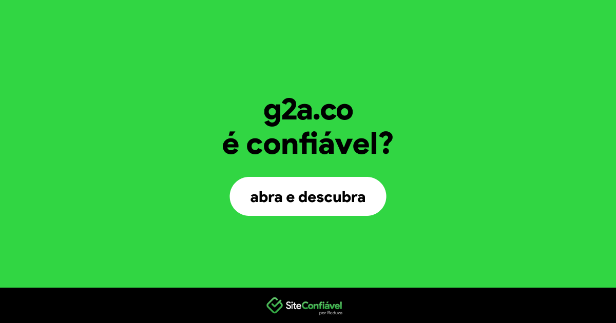 O site g2a.co é confiável?