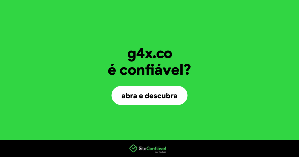 O site g4x.co é confiável?