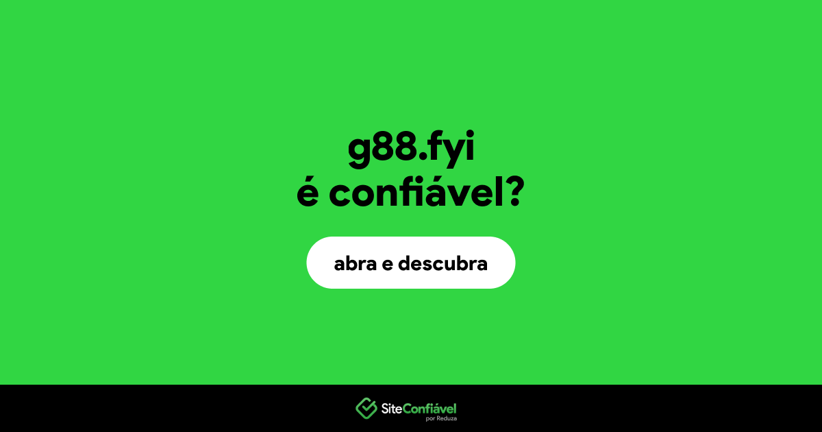 O site g88.fyi é confiável?