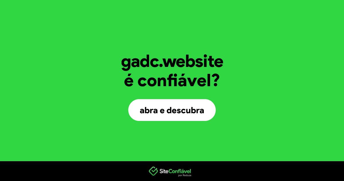 O site gadc.website é confiável?