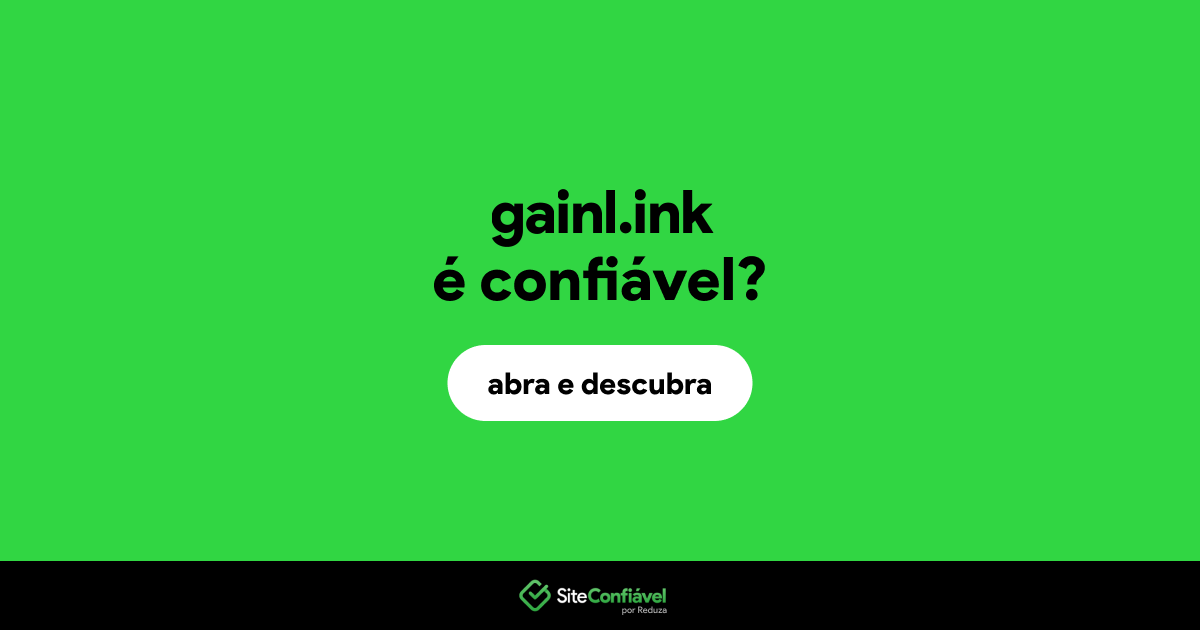 O site gainl.ink é confiável?