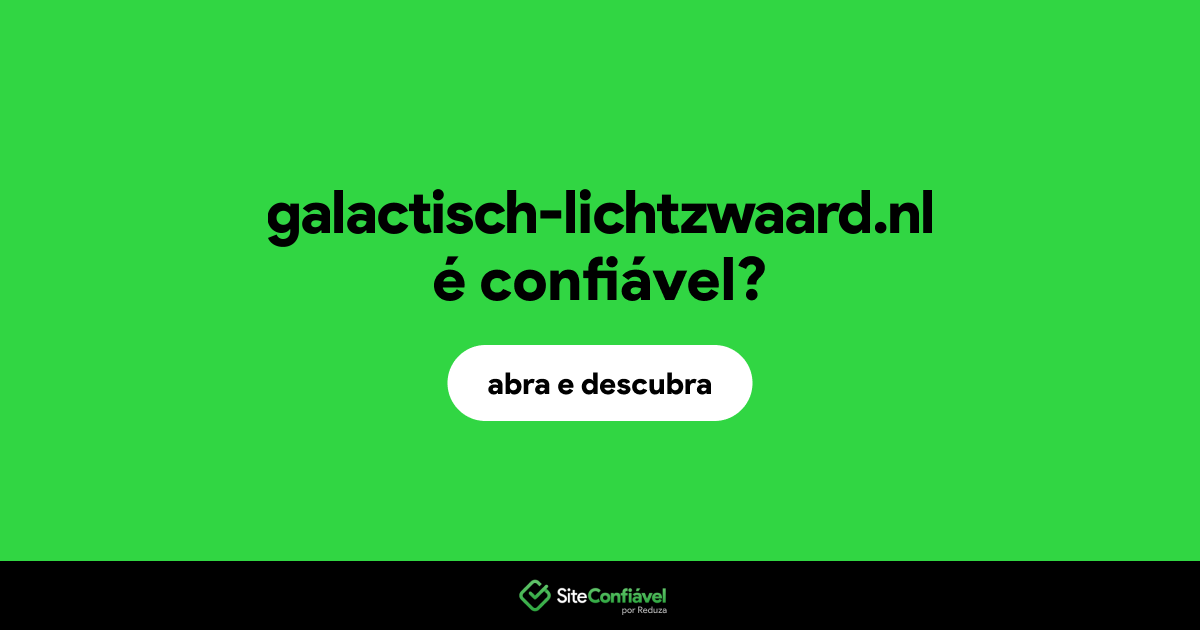O site galactisch-lichtzwaard.nl é confiável?