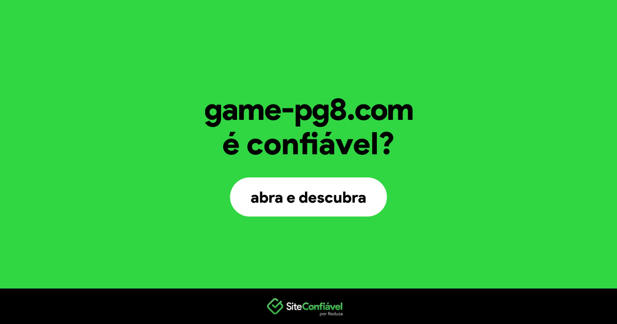 O site game-pg8.com é confiável?
