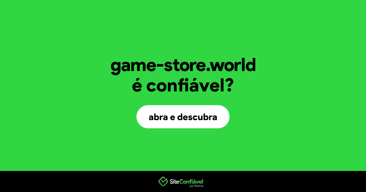 O site game-store.world é confiável?