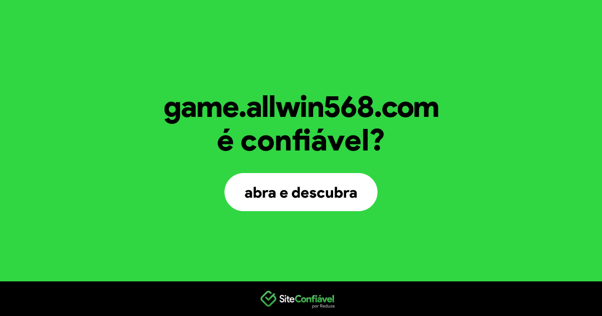 O site game.allwin568.com é confiável?