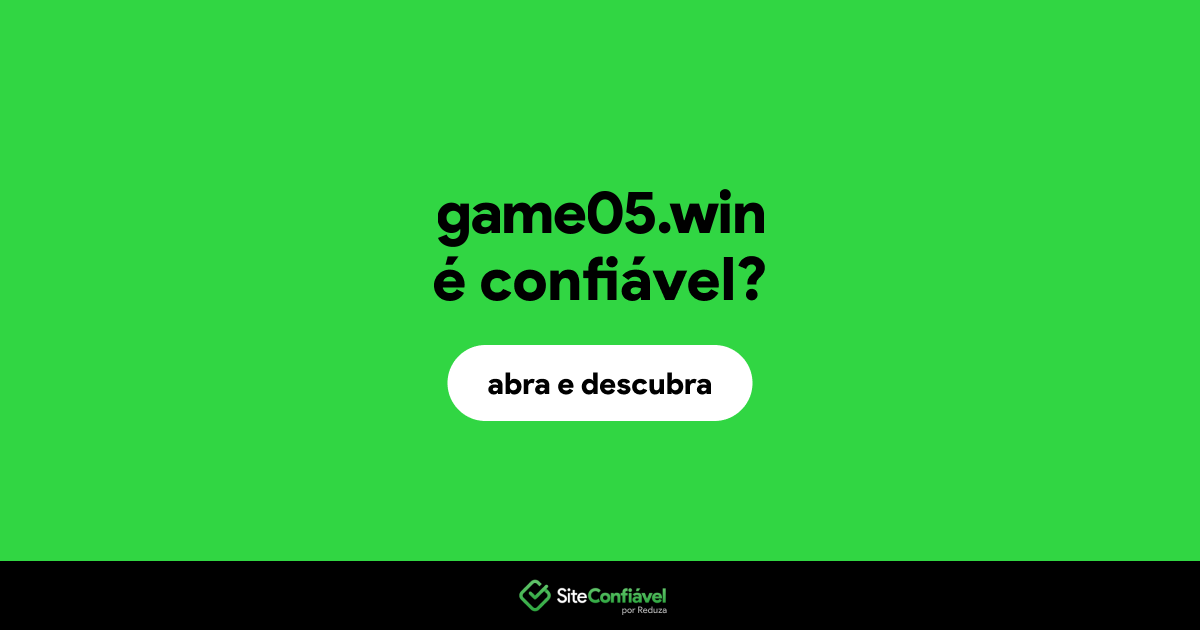 O site game05.win é confiável?