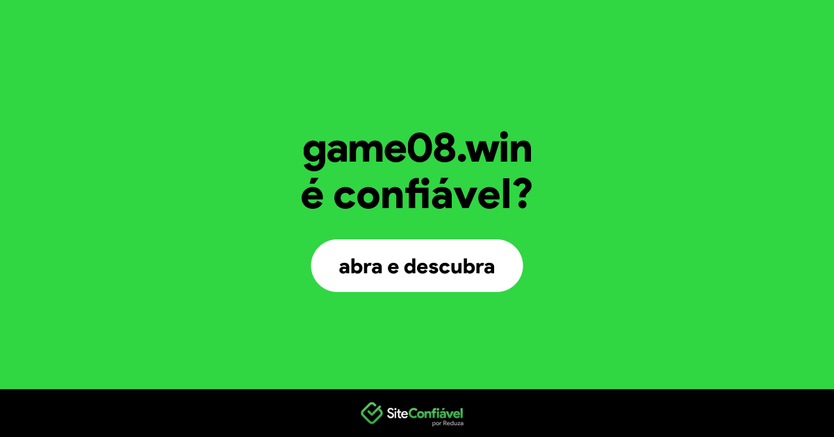 O site game08.win é confiável?