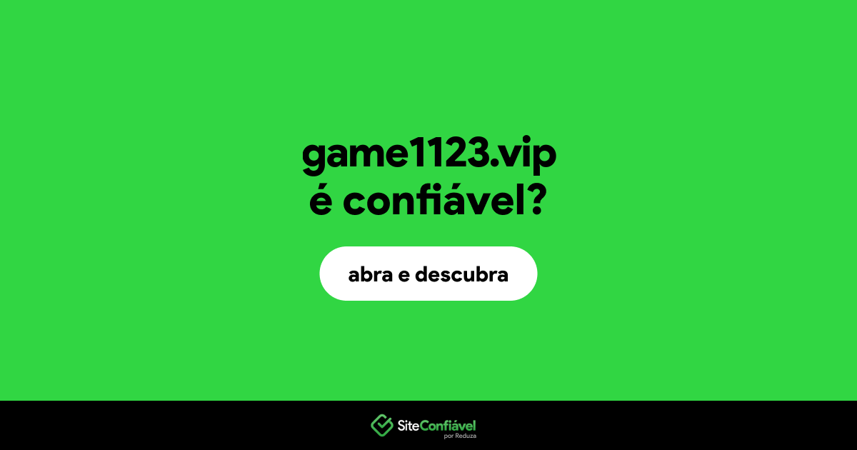 O site game1123.vip é confiável?