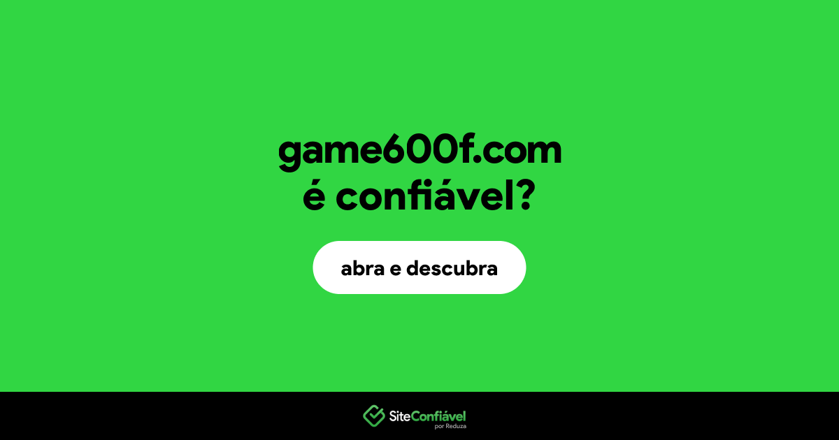 O site game600f.com é confiável?
