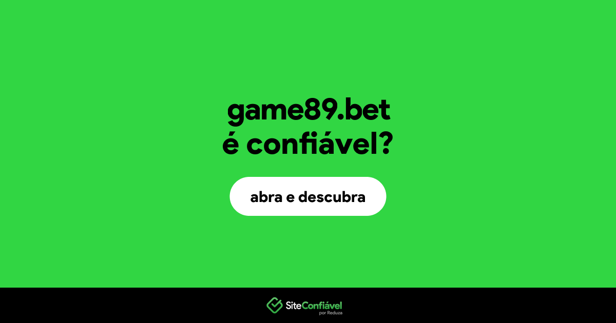 O site game89.bet é confiável?