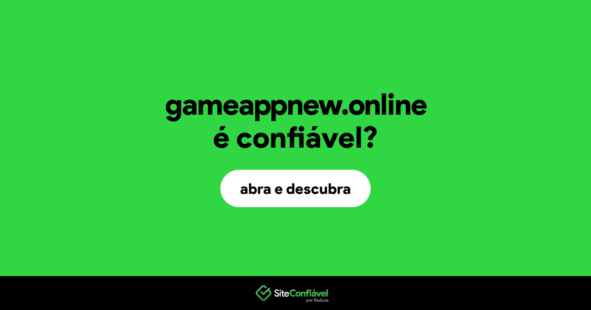 O site gameappnew.online é confiável?