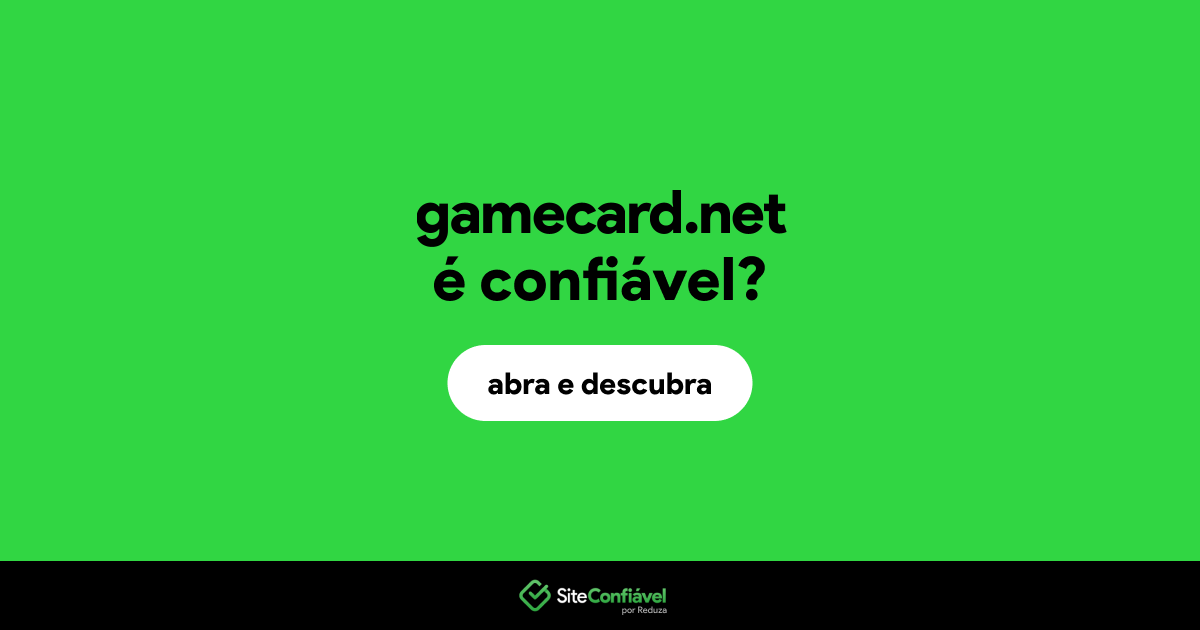 O site gamecard.net é confiável?